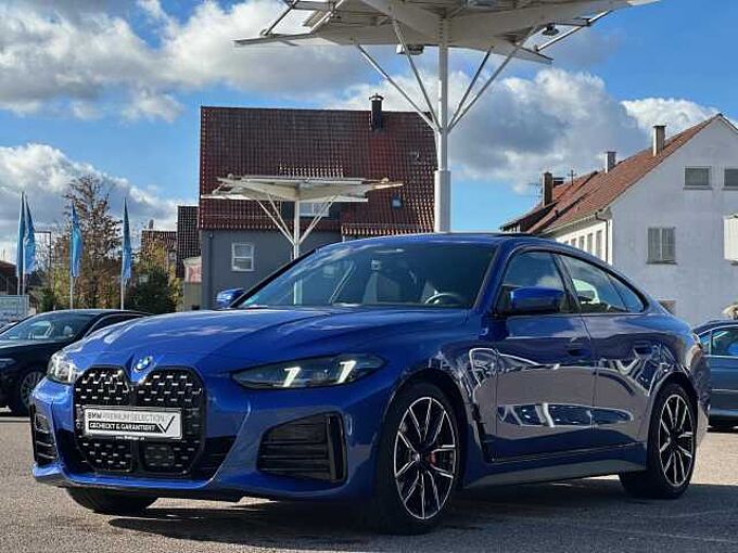 BMW 430d xDr.GC.M Sport Pro HUD ACC P+ GlasD.H/K 19' 430 Gran Coupé 19' Sportpaket Bluetooth Navi LED Klima Aktivlenkung PDC el. Fens