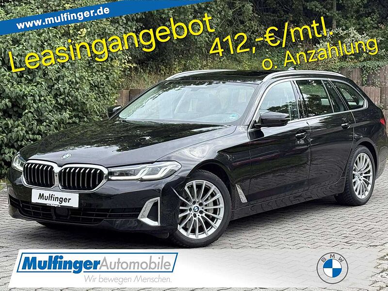 BMW 530i xDr. T.KomfS. HUD ACC Pano. Laser AHK Leas.387 530 Bluetooth Navi Vollleder Klima PDC el. Fenster