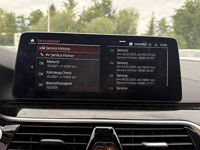 BMW 530i xDr. T.KomfS. HUD ACC Pano. Laser AHK Leas.387 530 Bluetooth Navi Vollleder Klima PDC el. Fenster