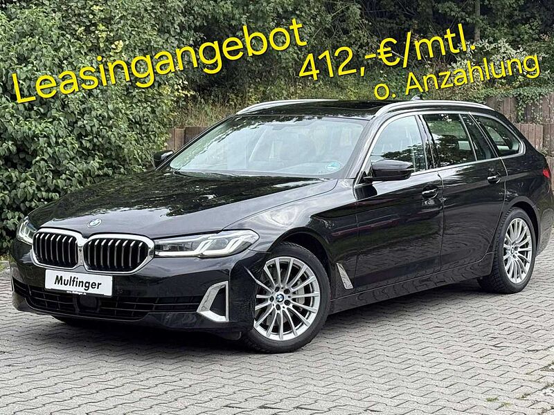 BMW 530i xDr. T.KomfS. HUD ACC Pano. Laser AHK Leas.387 530 Bluetooth Navi Vollleder Klima PDC el. Fenster