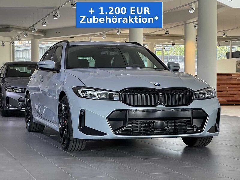 BMW 330i xDrive Touring M Sport Pro HUD ACC AHK Ha/Kar 330 Sportpaket Bluetooth Navi LED Vollleder Klima Aktivlenkung PDC el. Fenster