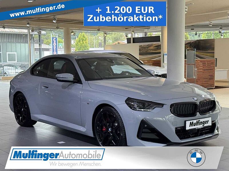 BMW 230i Coupé M Sport Pro HUD Park. Plus Adap. LED PDC 230 Sportpaket Bluetooth Navi Vollleder Klima Aktivlenkung el. Fenster