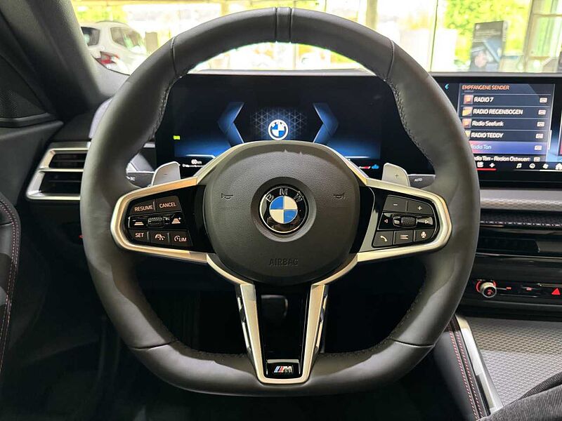 BMW 230i Coupé M Sport Pro HUD Park. Plus Adap. LED PDC 230 Sportpaket Bluetooth Navi Vollleder Klima Aktivlenkung el. Fenster