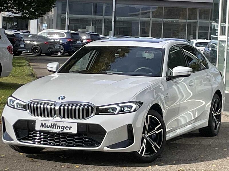BMW 330e xDr. M Sport FACELIFT HUD SuView GlasD. Lenkh 330 Sportpaket Bluetooth Navi LED Vollleder Klima Aktivlenkung Standhzg PDC el.