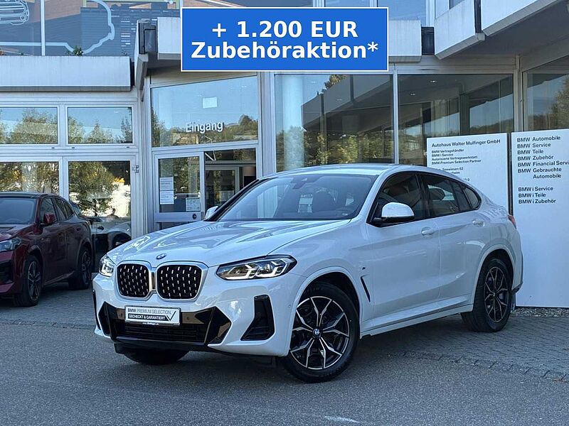 BMW X4 x20d M Sport Leder HUD Laser Kamera H/K AHK19 Sportpaket Bluetooth Navi Vollleder Klima PDC el. Fenster