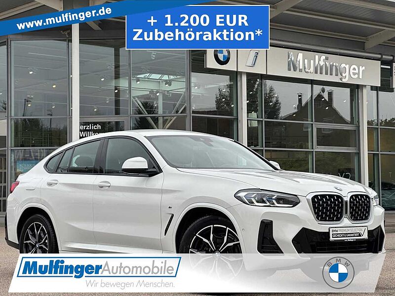 BMW X4 x20d M Sport Standh. HUD Laser Kamera HiFi AHK Sportpaket Bluetooth Navi Vollleder Klima Standhzg PDC el. Fenster