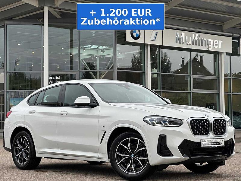 BMW X4 x20d M Sport Standh. HUD Laser Kamera HiFi AHK Sportpaket Bluetooth Navi Vollleder Klima Standhzg PDC el. Fenster