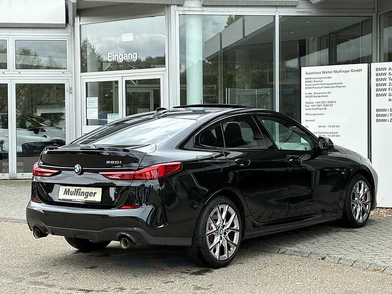 BMW 220i GC. M Sport Pro Colorvision Leder HUD PanoD 220 Gran Coupé Sportpaket Bluetooth Navi LED Vollleder Klima PDC el. Fenster