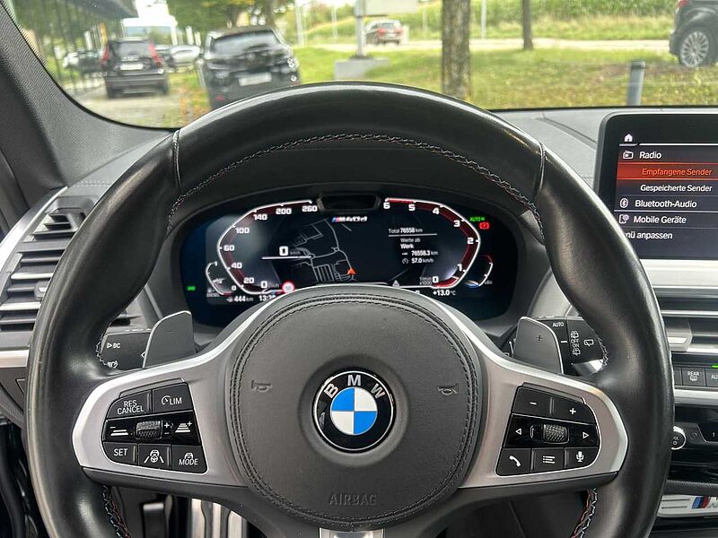 BMW X3 M40d Leder ACC HUD Laser HaKa. Sitzbel. AHK 20' M40 20' Sportpaket Bluetooth Navi Vollleder Klima Aktivlenkung PDC el. Fenster