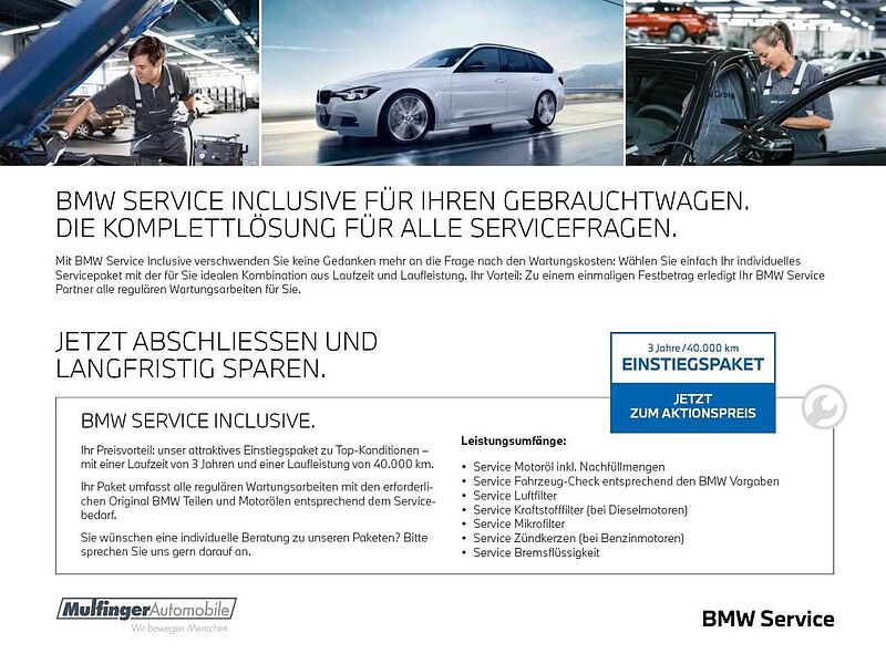 BMW 318d T. M Sport HUD SuView. LiveProf. KomfZ. AHK18' 318 SuView. LiveProf. KomfZ. AHK18' Sportpaket Bluetooth Navi LED Klima Aktivlenkun